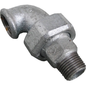 RACCORD UNION GALVA COUDE 4/4 MF