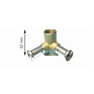 CULASSE DOUBLE POUR SANITAIRE FEMELLE 16X1/2X16