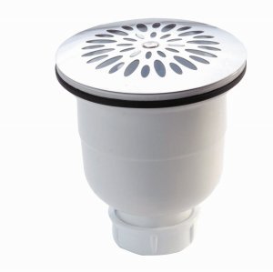 BONDE DOUCHE VERT 90MM CAPOT CHROME ABS